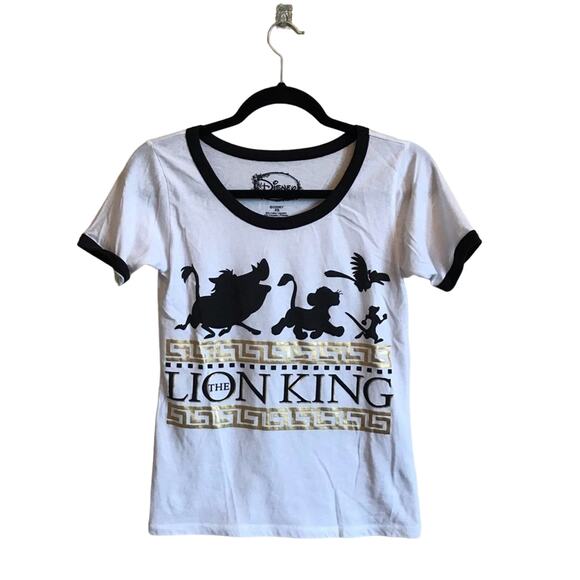 Disney XS short sleeve t-shirt The Lion King casual Pumba Simba Timon - Picture 1 of 7